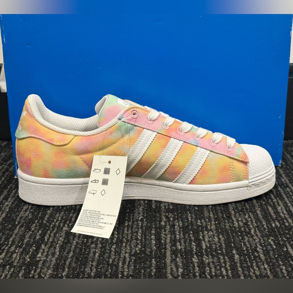 RARE Adidas Superstar W Tie-Dye Sneakers - Picture 3 of 9